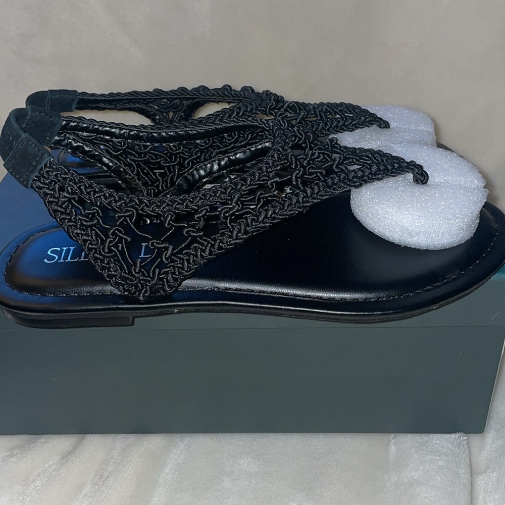 Anthropologie SILENT D ALDEN Sandal in Black - Picture 8 of 12